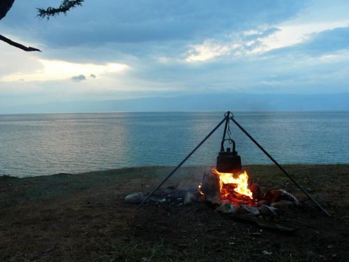 На Байкале.