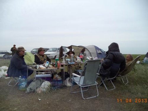 Открытие охоты на озере Конево (осень 2013г.)