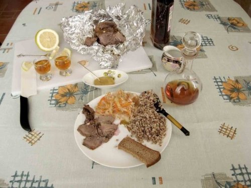 язык кабана, буженина