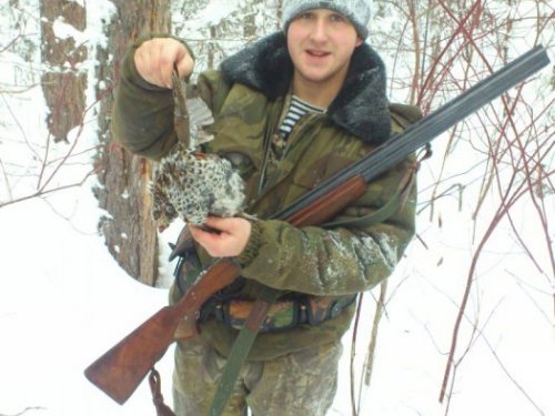 мой первый рябчик с моего ружья