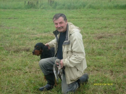 в поле