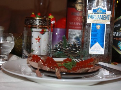 Отварная без соли Косуля с икрой. Мировая закуска!