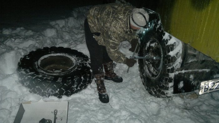 замена колеса газ 66