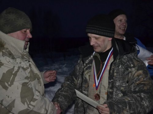 Третье место среди охотников.