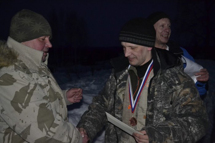 Третье место среди охотников.