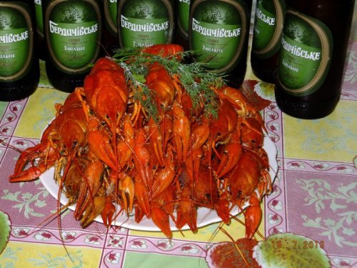 Омары с пивом...
