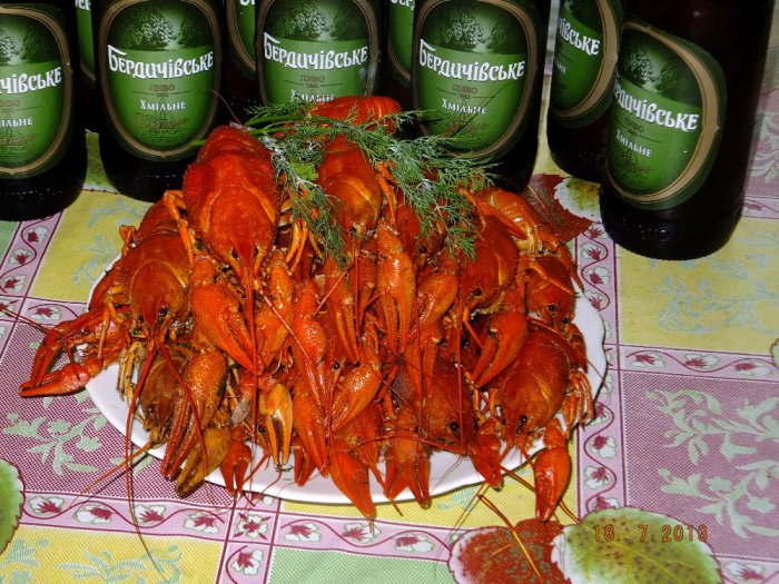 Омары с пивом...