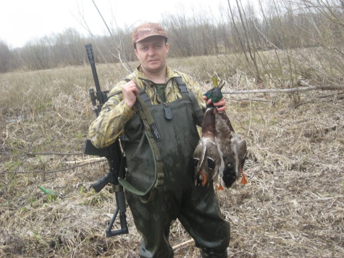 Весна 2014.сфоткался с братовским слонобоем)))