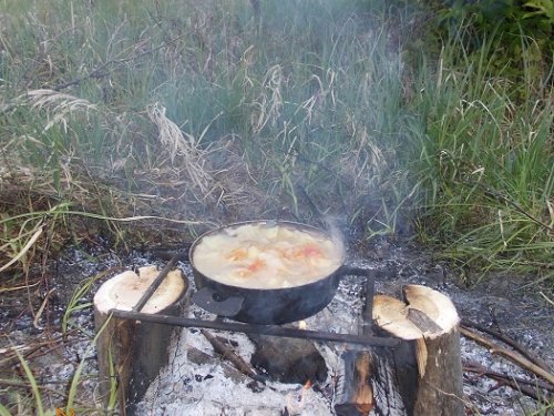 С дымком...