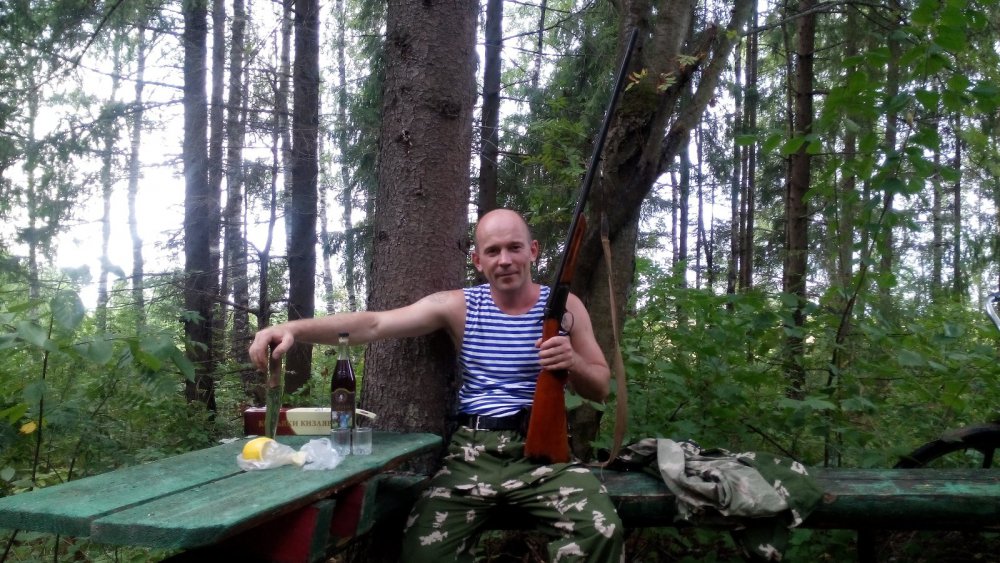 на пути к месту охоты