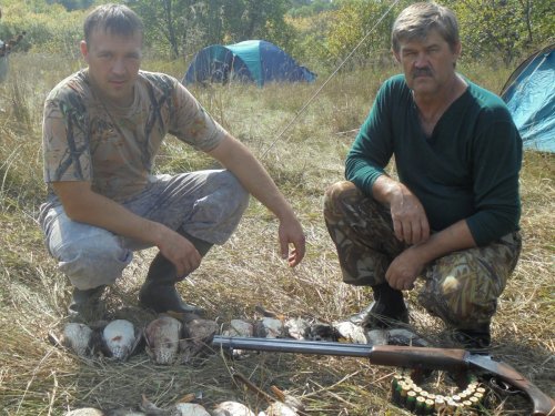 с отцом на открытии