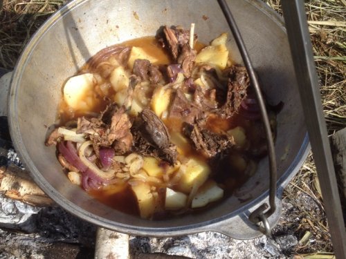 Жаркое из утки в луковом соке !