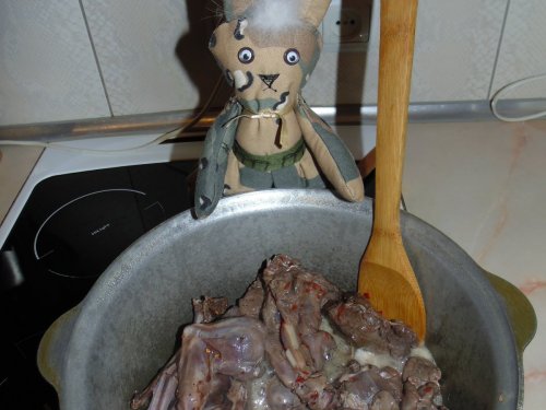 Плов из зайца.