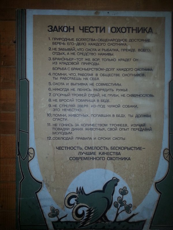Закон чести охотника