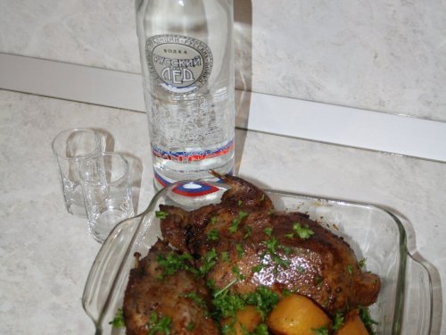 Уточка под беленькую....