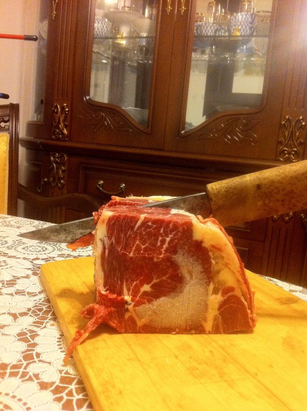 Нож востер, хорош по мясу