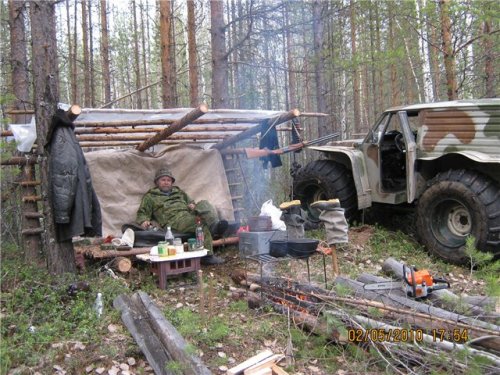 На охоте , главное - комфорт.
