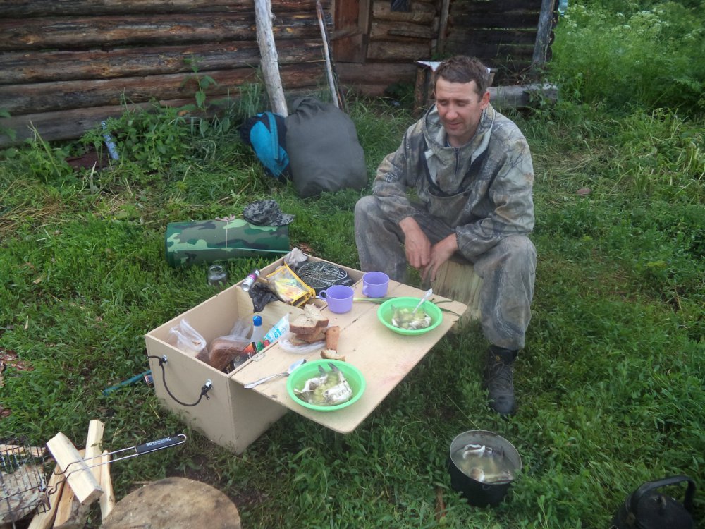 ужин после рыбалки