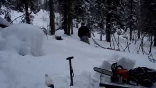Ночевка в охотничьей времянке (несколько мгновений в избе)