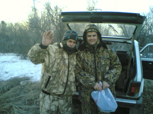 Весной на гуся отец с братом