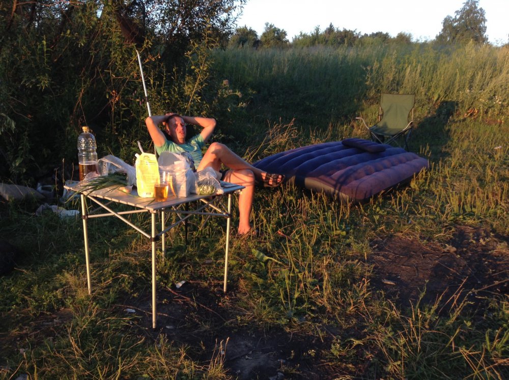 На рыбалке