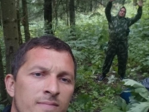 На приваде.
