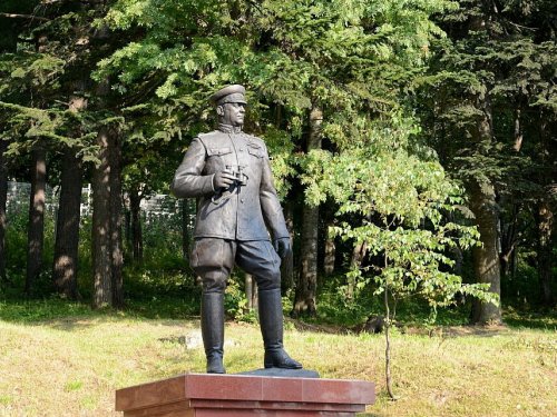 Памятник маршалу Василевскому.
