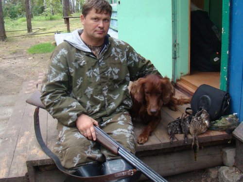 На базе.