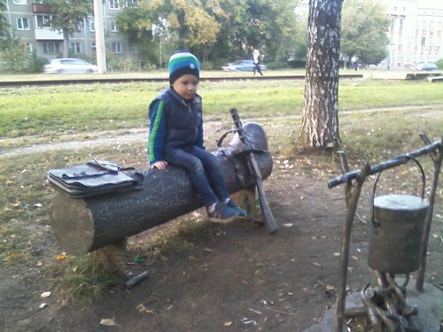 Внучище.