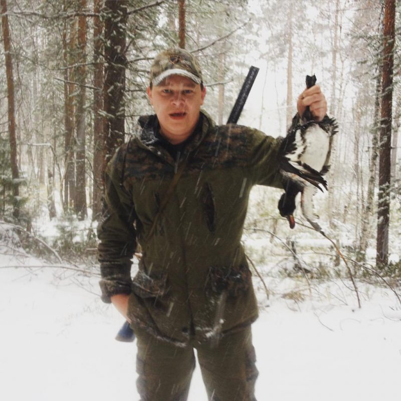 По снегу!