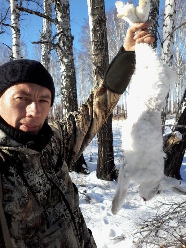 селфи с зайцем
