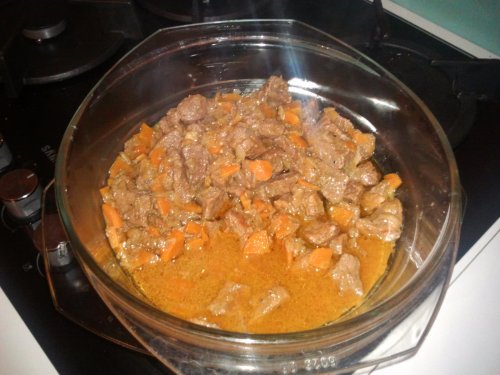 Гуляш из Лося в скороварке (мультиварка).