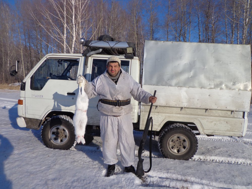 первый зайчик в этом сезоне.