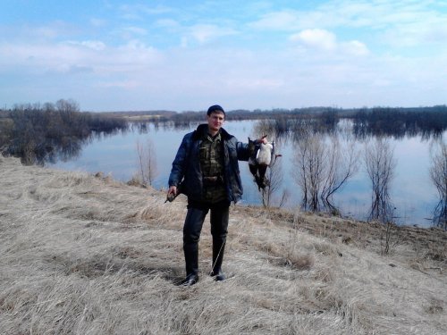 Пара красавцев крякашей с весеннего открытия 2014г.