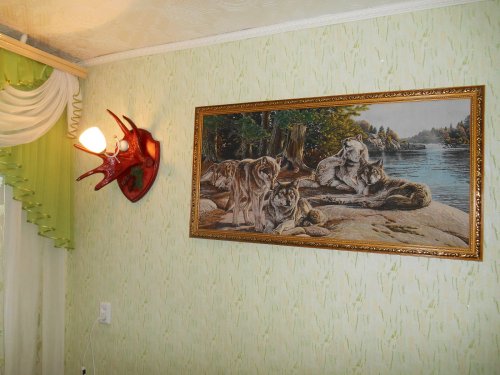 Бра из рога лося