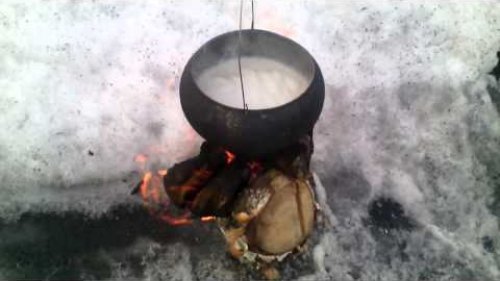 Финская свеча в действии.