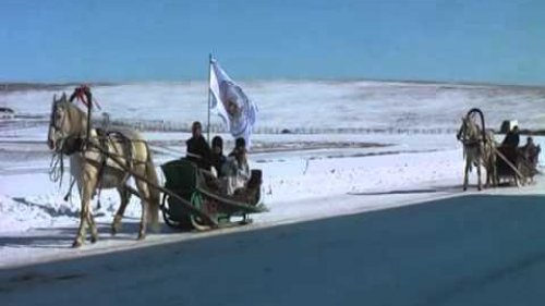 Парад Царской Псовой Охоты на Алтае.