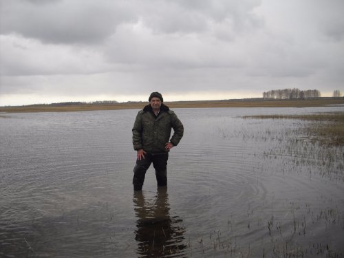 Только с разлива. Вода уходит.