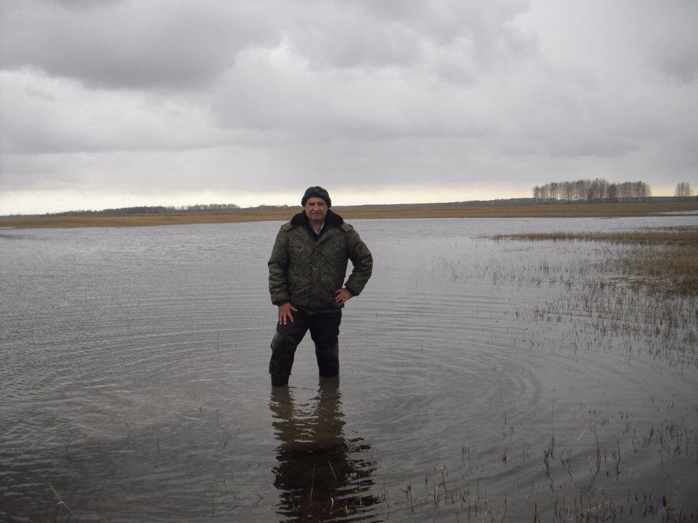 Только с разлива. Вода уходит.