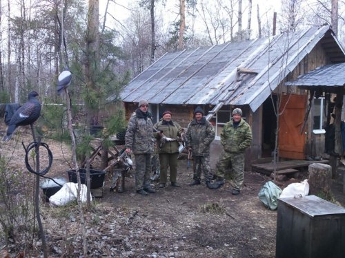 на заимке