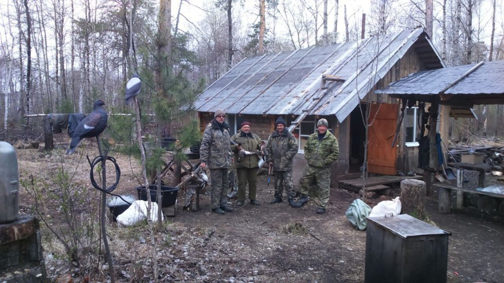 на заимке