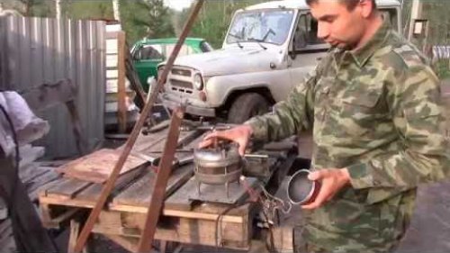 Дробь  Обкатка на балконе, а прежде постройка машинки