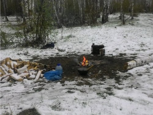 Одинокий костер....