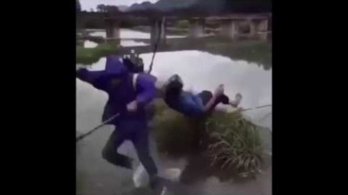 Смешной случай на рыбалке
