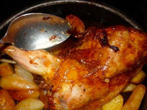Запеченный глухарь (в фольге)