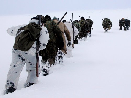 Охотники.   фото Дм. Уткина