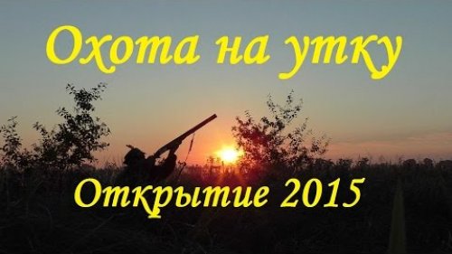 Охота на утку: Открытие сезона 2015
