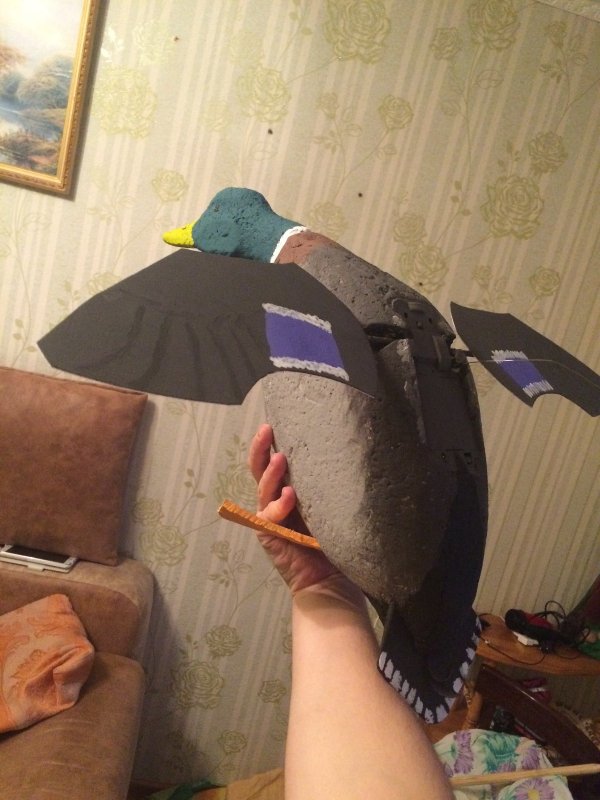 Самодельное чучело махокрыл.