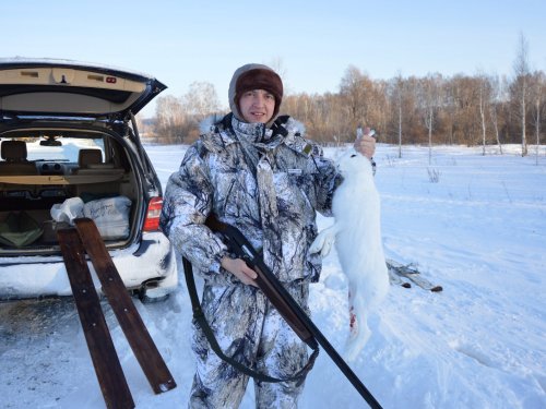 Мой первый заяц!