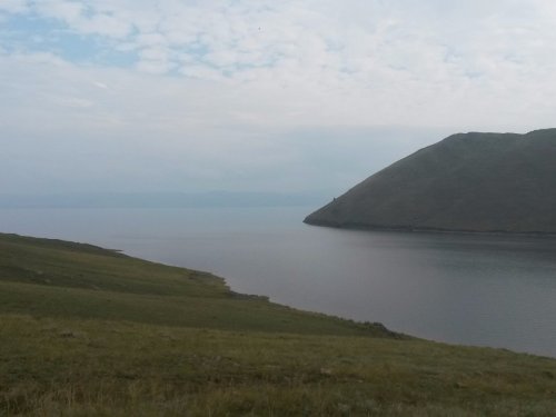 Берег Енисея в заливе Первомайский